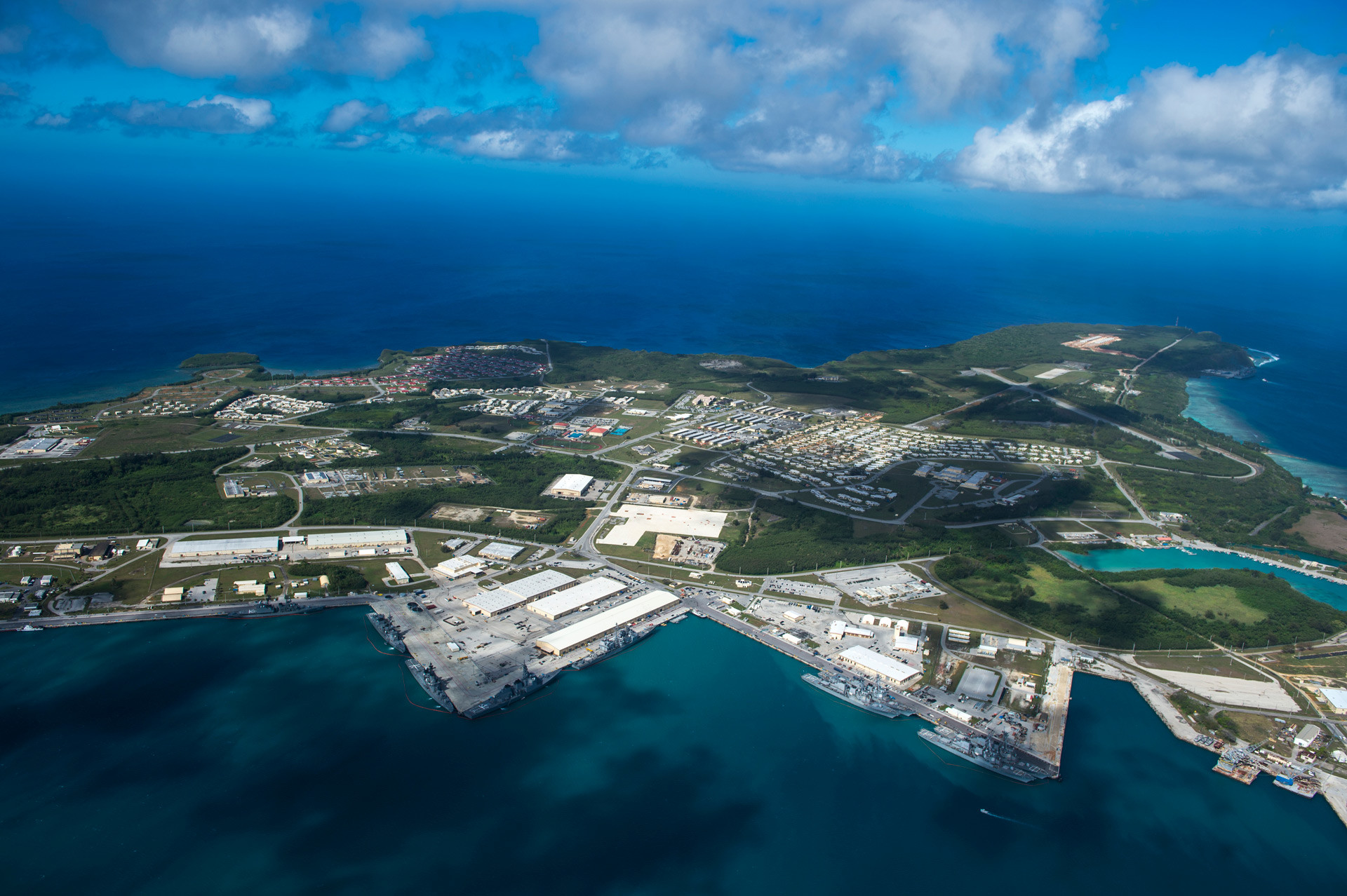 Naval Base Guam Aerial Image